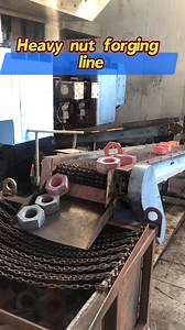 Heavy Nut Production Turnkey Solution: Automated line for high-strength nut manufacturing. #Heavynutproductionline#nutmanufacturing#forging#fastenermachinery#hotforging#automaticline#forgingmachines | Candy Litai-Forge