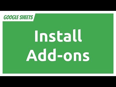 Google Sheets - Install Add ons