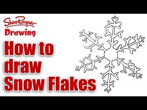 How to draw a snowflake easily