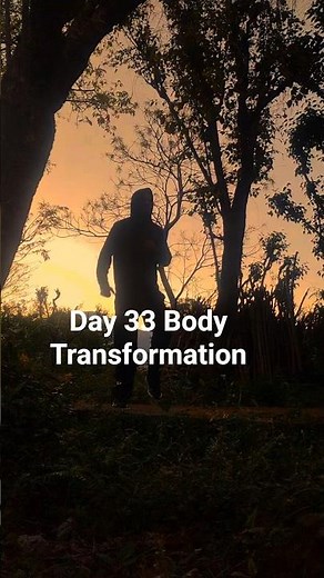 Day 33 Body Transformation | 100 Jumping Jacks Challenge 💪 #flying #fitness