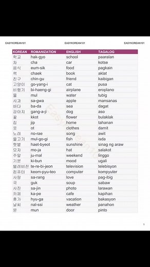 Essential Korean Vocabulary Words for Beginners