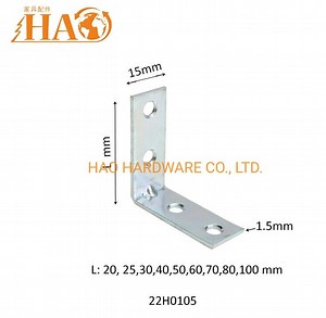 [Hot Item] L Type Plate Metal Bracket Zinc Plated Angle Bracket Corner Bracket Support