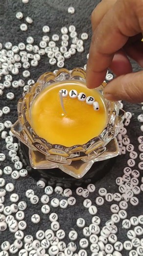 Happy Birthday Ivann Message Candle | DIY Gift Candle #diy #shorts #craft