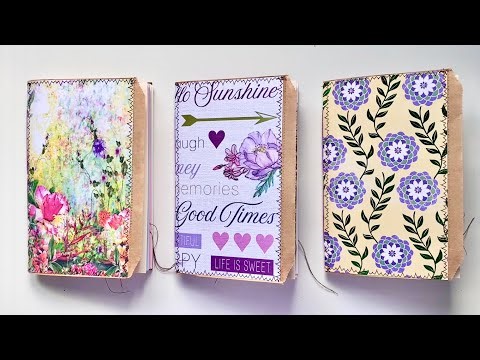 New journals: Sentiments, Purple floral, Rainbow floral
