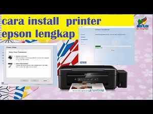 Cara lengkap koneksi pinter epson L355 dengan Wifi