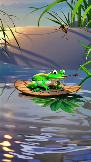 Frog Eats Mosquito! | Animal Education Video for Kids