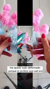 Make these pom-poms in 2 minutes! 😱 #crochet #handmade #crafts #diy #crocheters #crocheting