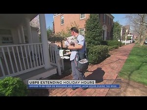 USPS extends holiday hours