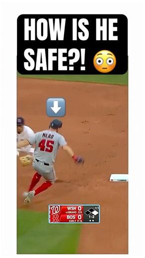 out of the baseline.. 😳