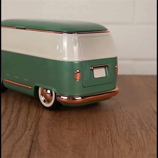 Retro Bus Ultrasonic Glasses Cleaner Portable Eyewear Washing Machine for Home