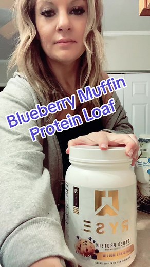 You all requested I try this and it did not disappoint. Only thing I would tweak is less blueberries next time bc settled to the bottom. #protein #proteinloaf #proteingoals #vsg #vsgcommunity #wls #wlsjourney #bariatricbabe #bariatriccommunity #niche #trusttheprocess_vsg #down100pounds #maintainingweightloss #ryseprotein #blueberrymuffinprotein