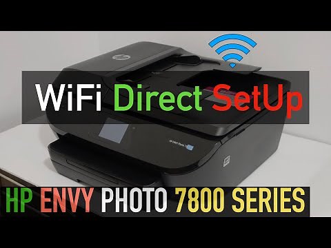 HP Envy Photo 7800 WiFi Direct SetUp Review !!