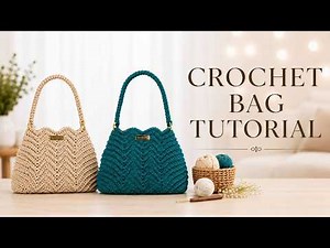 Crochet Bag Tutorial ✨ How to Make a Stylish Wavy Tote Bag