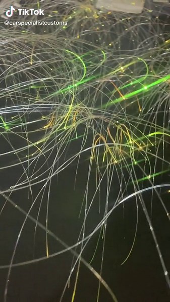 Fiber Optic Starlight Roof Lining Installation in Car