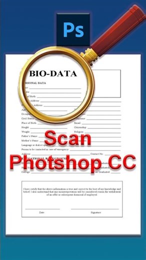 How to Scan in Photoshop | Easy Photoshop Tutorial #Shorts