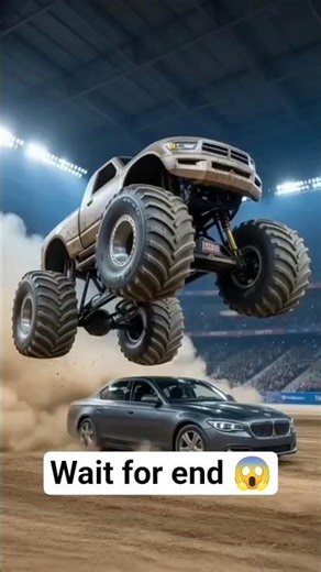 Monster Truck vs Luxury Car 💥 | Extreme Test #crushingvideos #luxurycars #machinepower