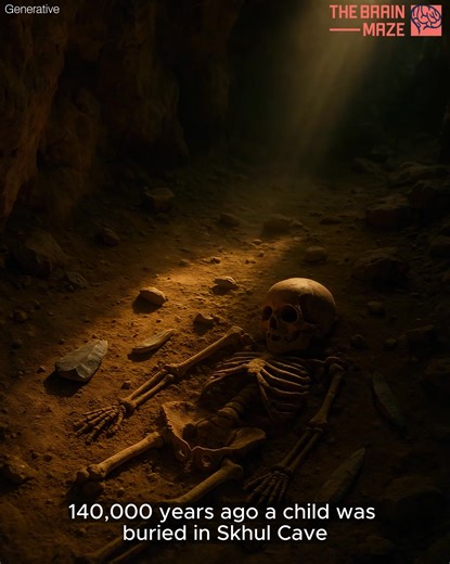 75K views · 1.2K reactions | The 140,000-Year-Old Child That Changes Everything - Buried in a cave 140,000 years ago, her skull holds a shocking secret — part modern human, part Neanderthal. New AI-driven DNA research reveals we’ve been interbreeding with other human species far longer than we thought. This ancient child may be the key to rewriting human evolution. | The Brain Maze | Facebook