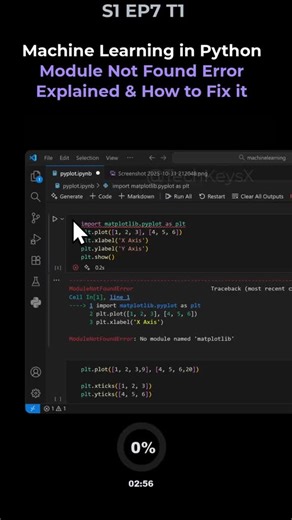 Laskenta Technologies Limited on Instagram: "Machine Learning in Python Module Not Found Error Explained & How to Fix it #computerscience #visualstudio #sql #coding #statistics #algorithims #dataengineering #machinelearning #softwaredeveloper #linq #jupyterlabs #datascience #mathematics #softwareengineer #learntocode #jupyternotebook #codingbasics #vscode #python #artificialintelligencetechnology"