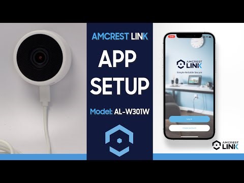 How to Setup Amcrest Link Indoor WiFi Window Camera (AL-W301W)