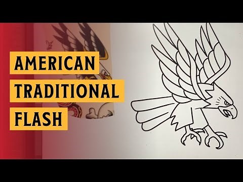 How To Draw Tattoos For Beginners | American Traditional Flash Tutorial