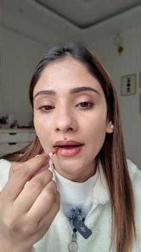 peachy nude gloss but 😳 smudge nahi hota kyu ✨??