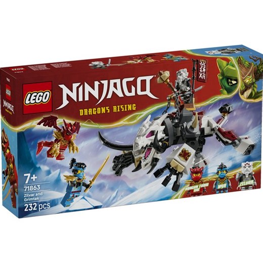 Buy LEGO NINJAGO Zilvar and Grimtak the Dragon Beast Toy 71863 | LEGO | Argos