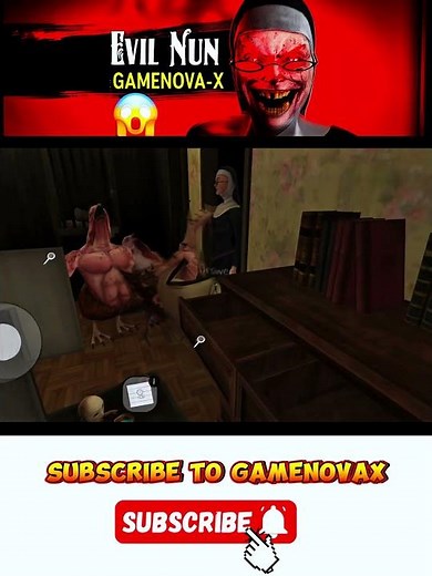 😱 Evil Nun Horror Game First Time Playing | Super Scary Ghost 👻 | #gamenovax #granny #evil #shorts