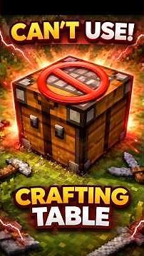 I can't use CRAFTING TABLE in minecraft#minecraft