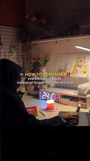 How to actually remember what you study instead of forgetting #studytips