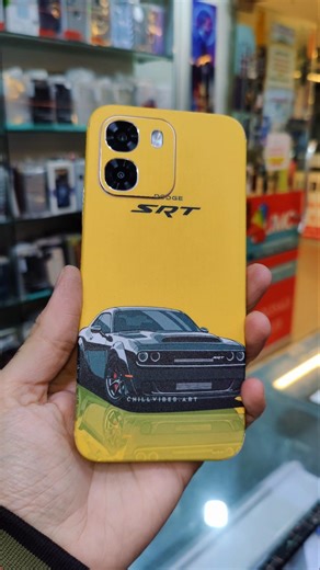 DODGE SRT Car 3D Sticker For Mobile Back 🔥