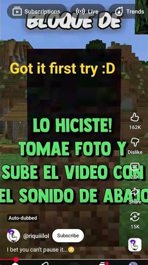 Got it on 1st try :D (I was just until I found this vid..) #minecraft #shorts