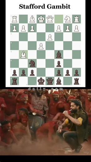 Stafford Gambit😈 | Aaya Sher Mode Activated🐯🔥 (Win or Destroy 💀)#shorts #chess #chesscom #chessmeme
