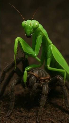 🕷️ Tarantula vs Mantis 🦗 – Who Strikes First Dies ⚔️💀