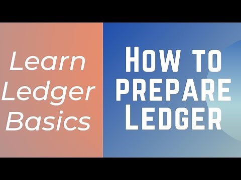 What is Ledger? How to prepare Ledger Accounts from Journal Entries?