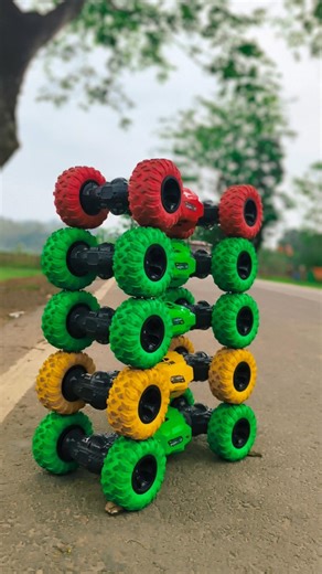 WOW😯Eight 5 remote control RC moka cars hand operated ll