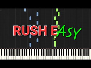 Rush E - Easy/Intermediate - Piano Solo Tutorial (Sheet Music Available)