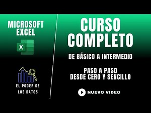 CURSO DE EXCEL COMPLETO - DE BÁSICO A INTERMEDIO