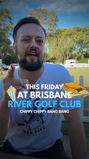 It’s Friday and we’re posted up at Brisbane River Golf Club! Perfect arvo for a feed after a round, swing past for proper fish and chips, curry sauce, mushy peas and all the good stuff. Grab your mates, grab a plate, and kick off the weekend the right way. See you at the clubhouse! | chippy chippy bang bang qld