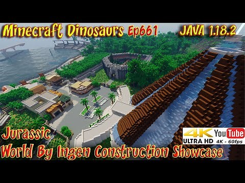 Jurassic World Map by ZeGamingDonut Ingen Construction Minecraft JAVA Minecraft Dinosaurs Ep661