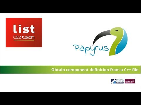 Papyrus for Robotics - obtain a component definition from a C++ file