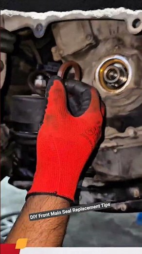 DIY Front Main Seal Replacement Tips #mechanic #shorts