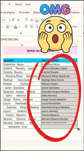 🧹 Limpieza RÁPIDA de Datos en EXCEL | Cómo Quitar Espacios Extra #shorts