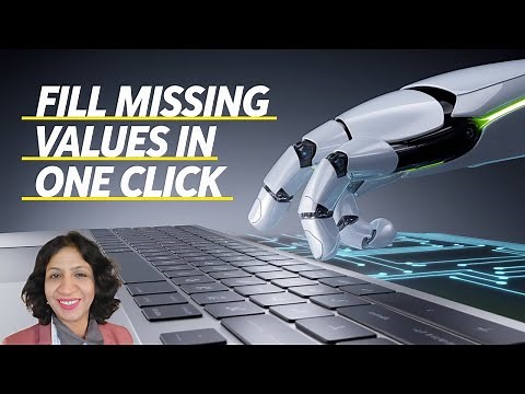 Excel: Filling Missing Values in One Click