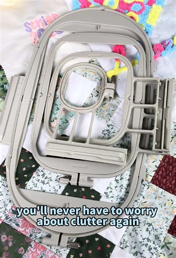 Today is introduction of the 4 in 1 set hoop#embroidery #sewinghoop #hoop #sewing #embroiderymachine #happynewyear #newbrothread #sew #sewingmachine