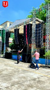 Ever tried hanging a full line array system? #tisound #tilinearray...