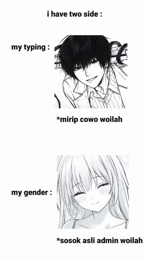 jangan ampe cewe nya yg paling...dibanding cowo🙄(ntar yg hamil cowo lg) #edit #ihavetwosides #cewecantik #lanang #fyp