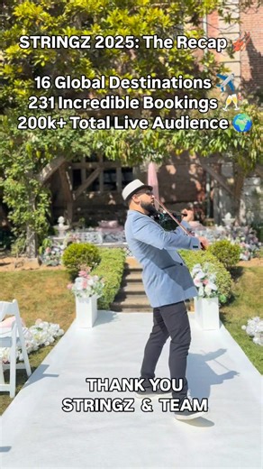 Stringz Violinist | ​It’s hard to put 2025 into words. 🎻 ​We moved between worlds this year. From Red Carpets to Raves, Weddings to Corporate and Festivals... | Instagram