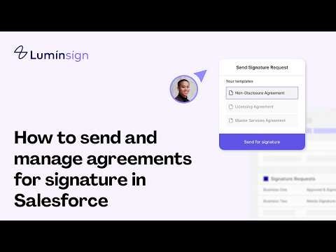 How to send and manage agreements for signature in Salesforce