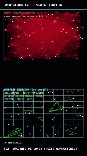 How Physics Engines Actually Work: Quadtree vs O(N²) Visualised | LG-167