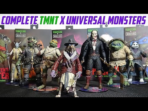 Every Neca Tmnt X Universal Monsters Complete Collection In 4k!